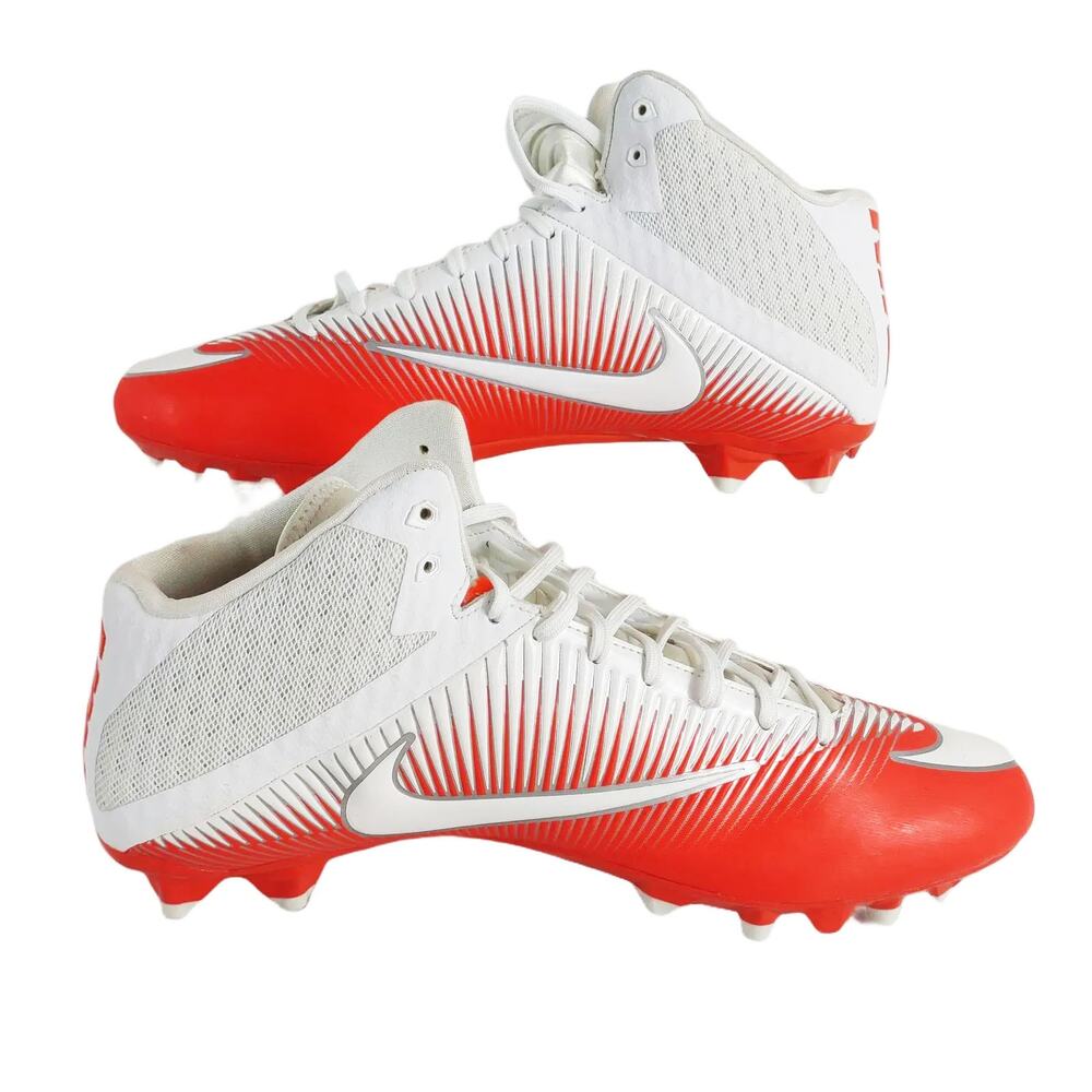 NIKE Vapor Speed 2 PF TD Mid Men's 16 Football Cleats 847089-811 Orange White - Picture 2 of 10